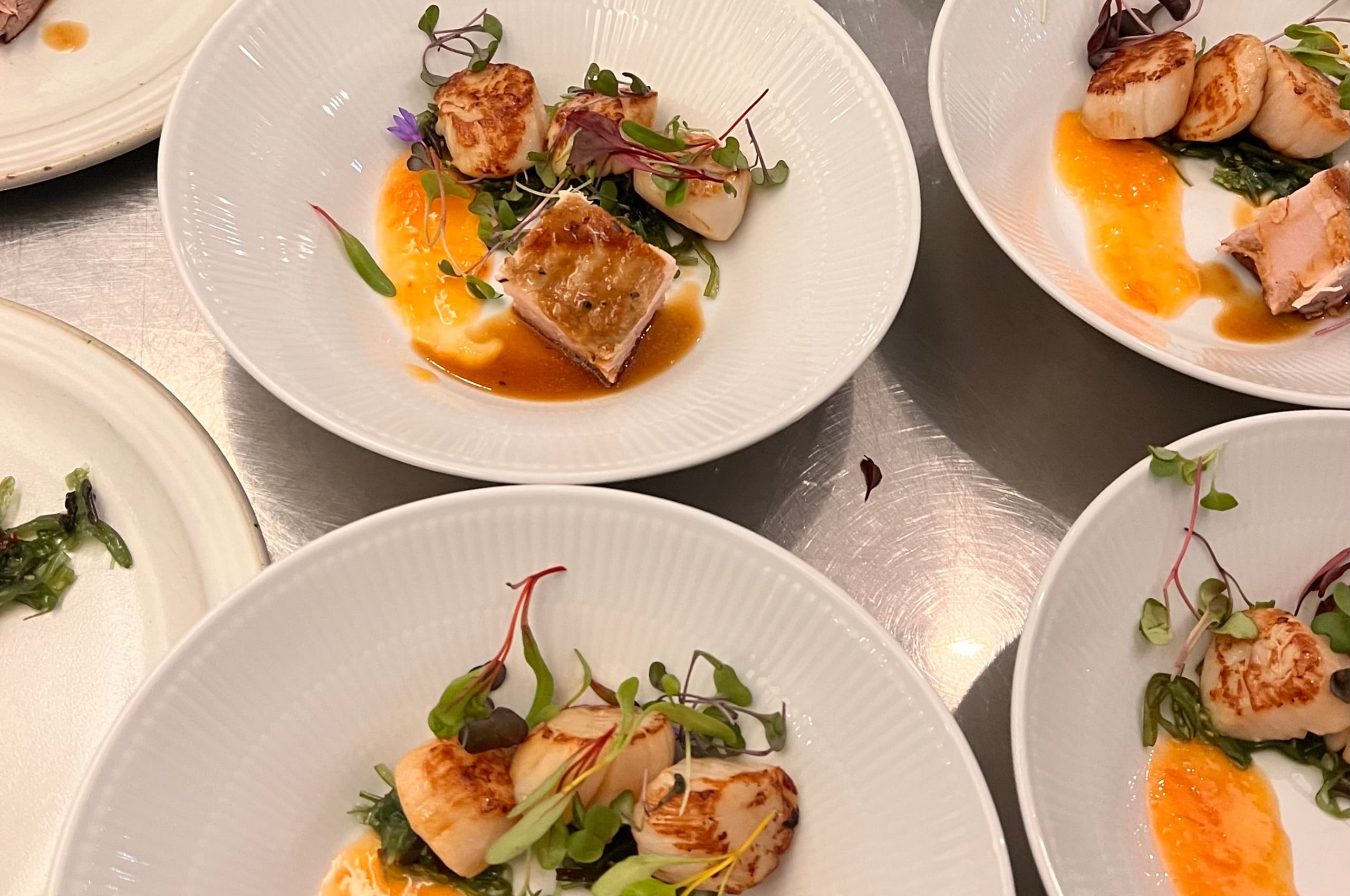 Préparation repas saint Jacques