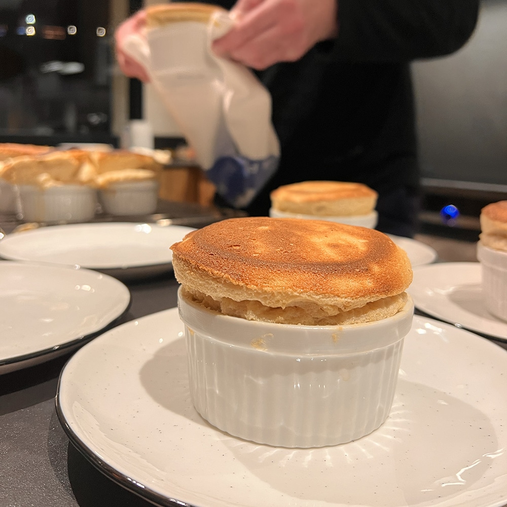 préparation de soufflé