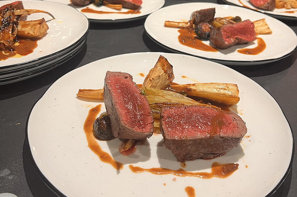 Dressage plats de viande